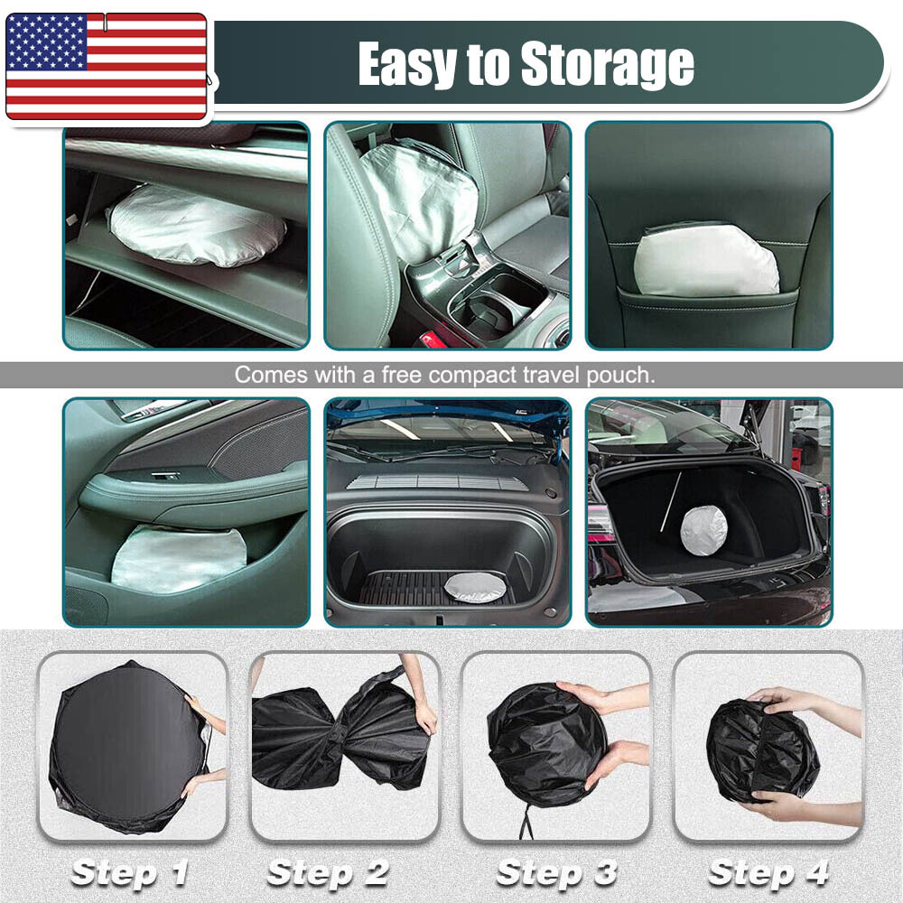 Foldable Car Windshield Sun Shade Visor Auto Front Window UV Block Shield Cover