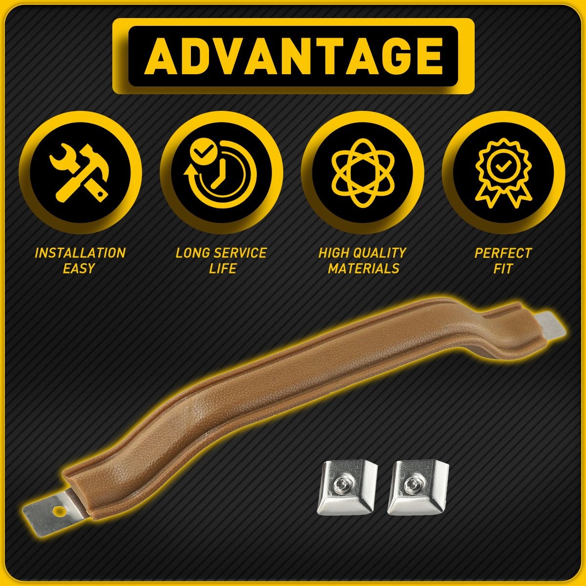 NEW Tan Interior Door Pull Strap Inside Handle Set Pair FOR 87-95 YJ WRANGLER