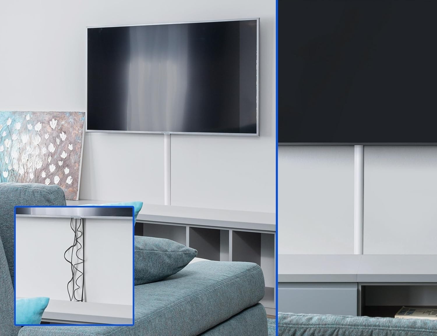 Self-Adhesive 34in Cord Covers for Seamless Cable Management - Customizable