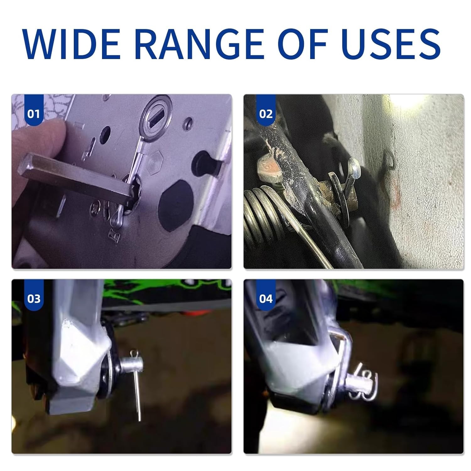 Versatile 180-Piece Cotter Pins in 7 Sizes - Essential for Engine & Towing Needs