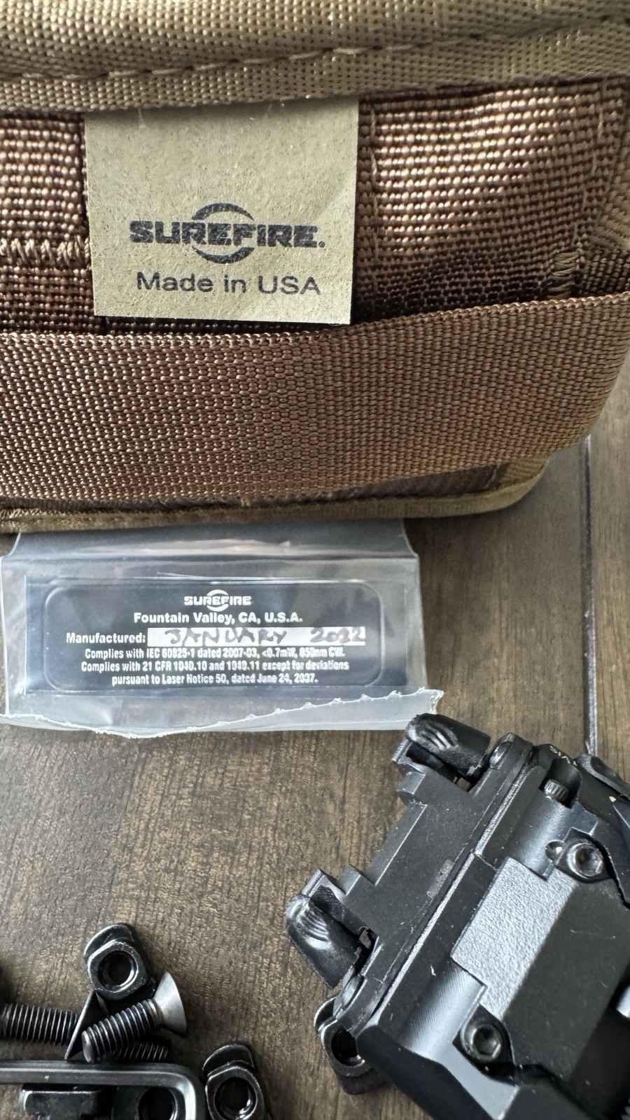 SureFire XVL2-IRC Pistol Laser System - Black