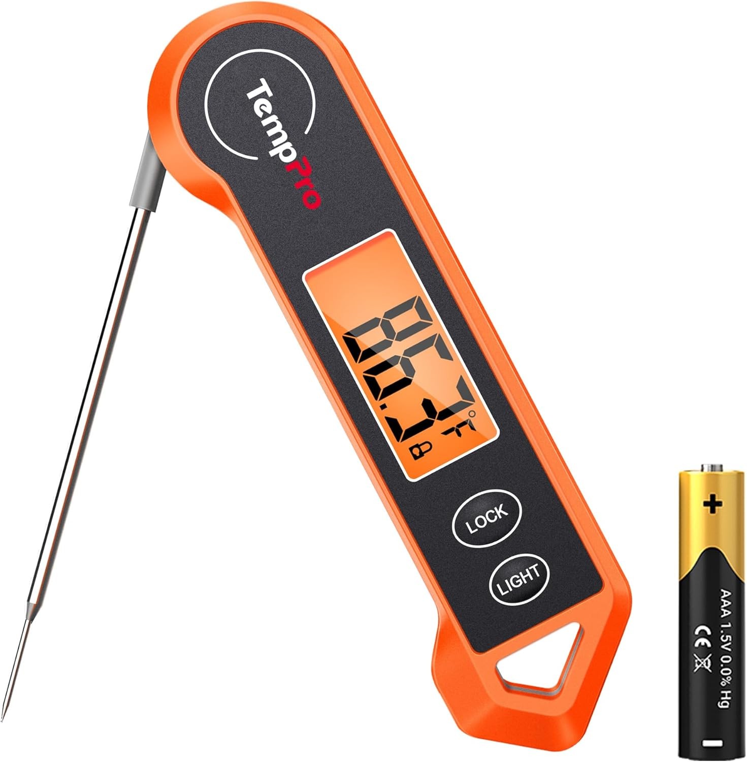 TempPro TP19H Instant Read Meat Thermometer Motion Sensing Wake Design