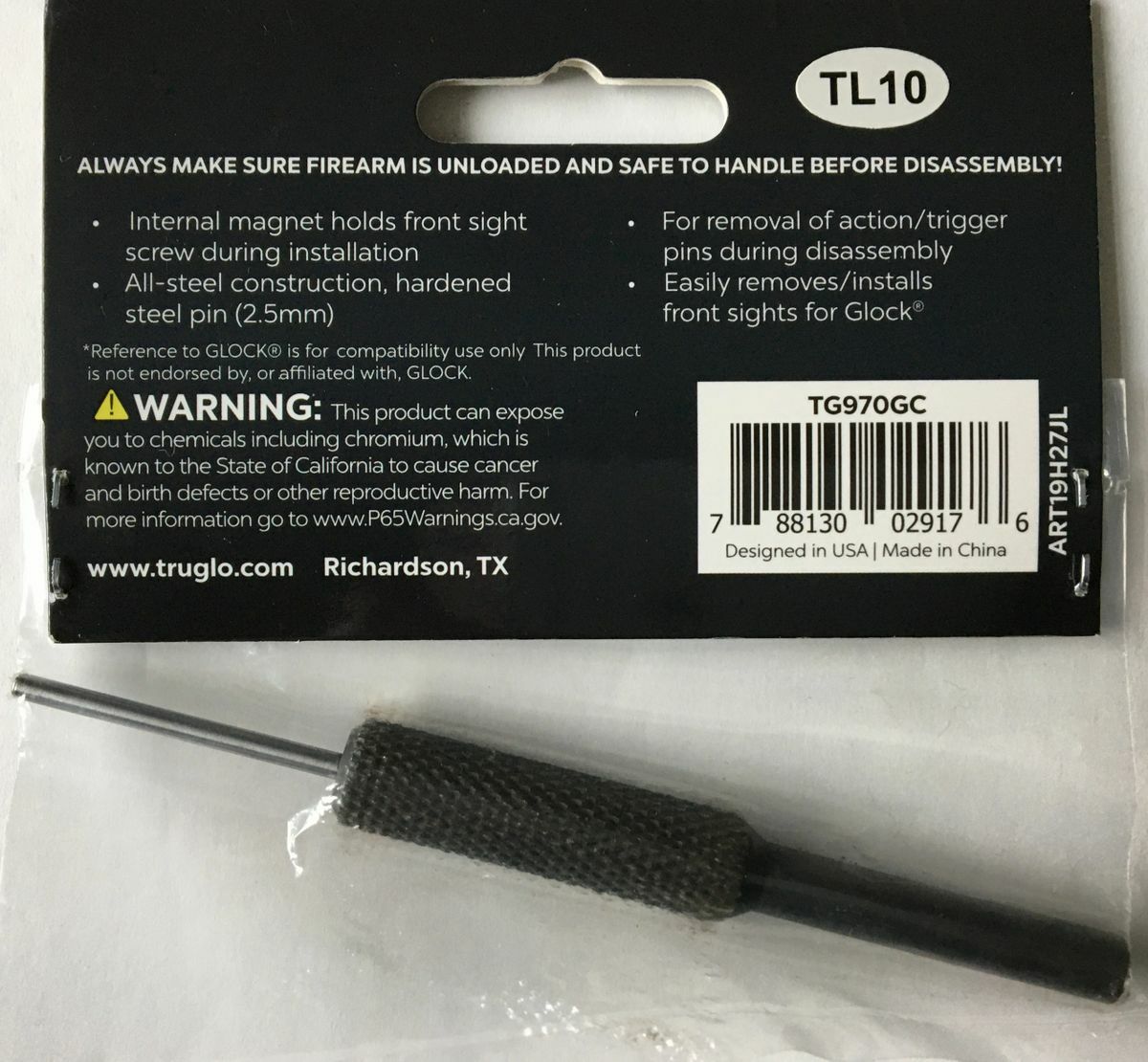 Truglo TG970GC Glock Magnetic Combo Front Sight Tool