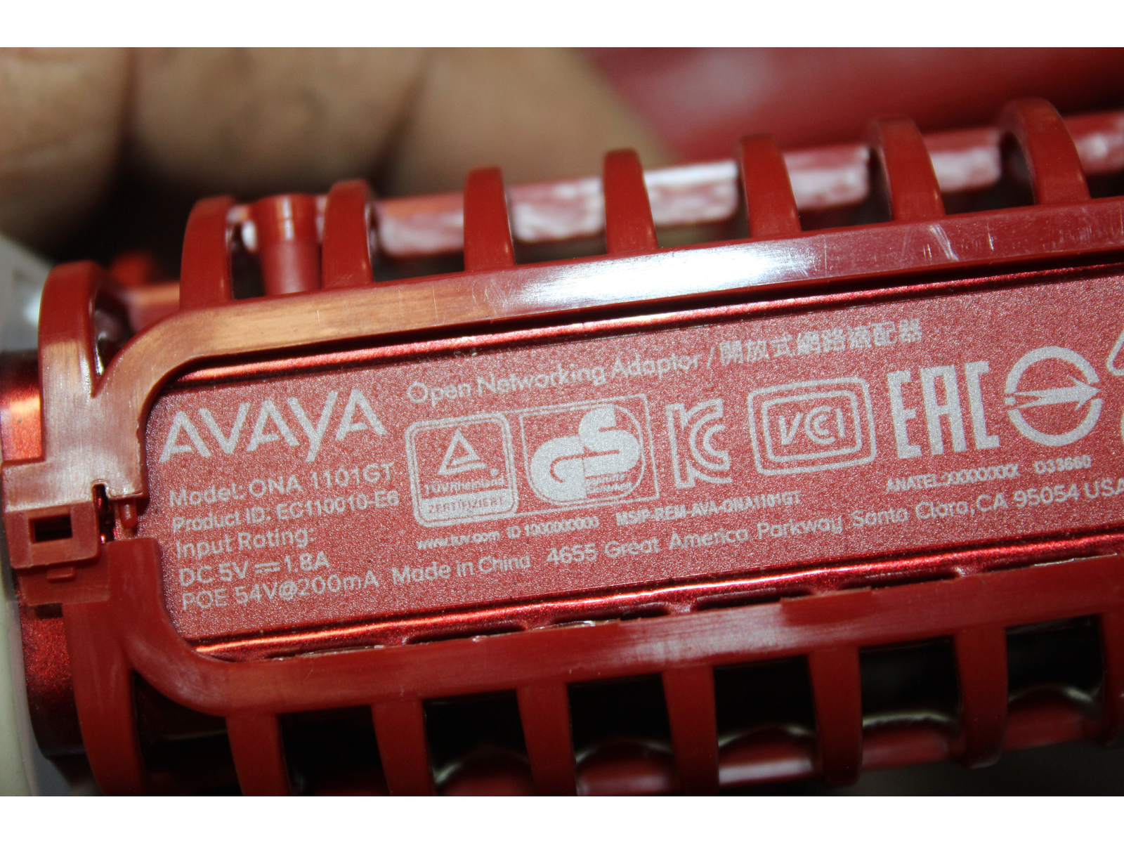 AVAYA OPEN NETWORKING ADAPTER 1101GT NETWORK MANAGEMENT DEVICE