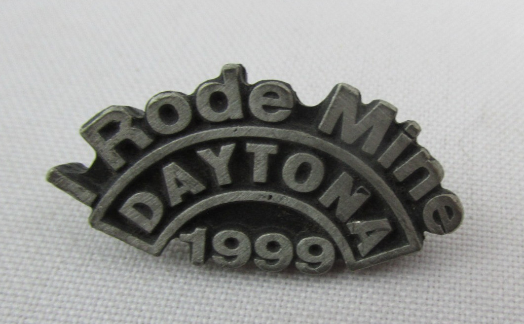 1999 Daytona Bike Week Biker Pewter Event Pin w/Clutch Back I Rode Mine USA