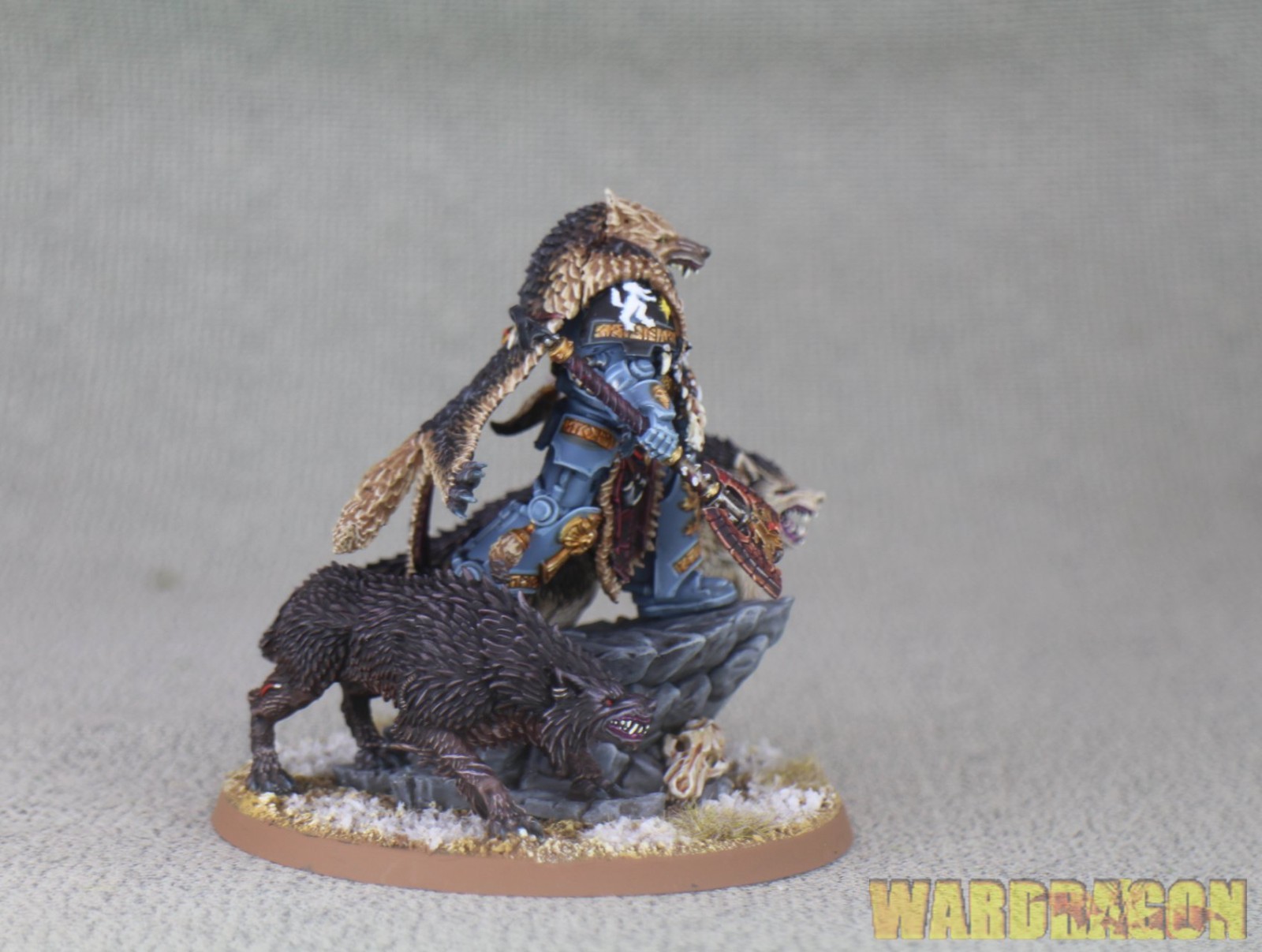 Warhammer 40K WDS painted Space Wolves Logan Grimnar e29