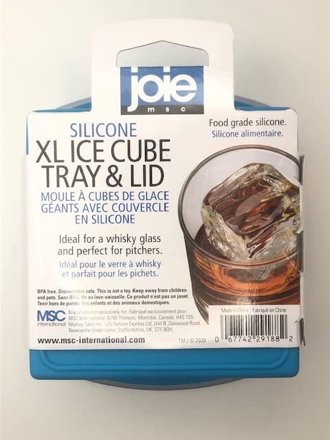 Silicone XL Ice tray with lid extra large, Gray