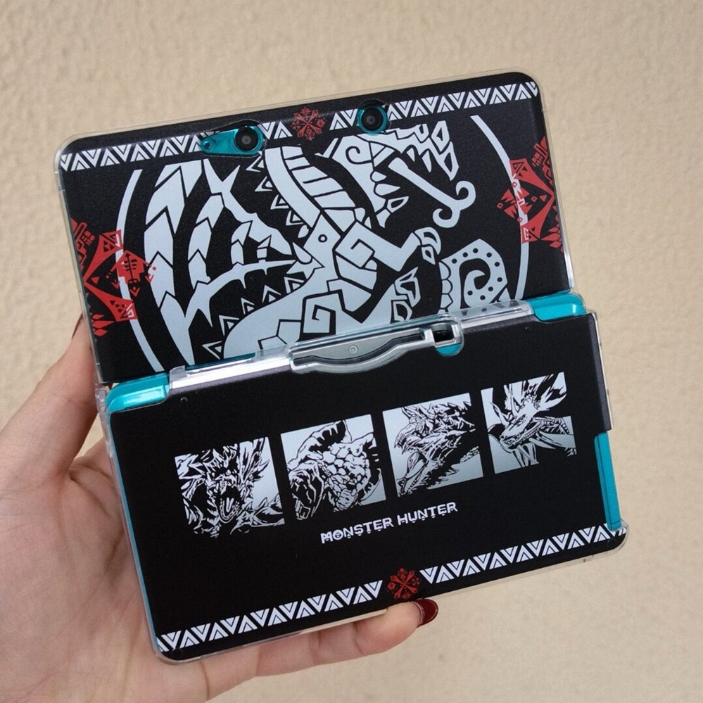 Hot Monster Hunter Black Protective Case Cover Shell for Nintendo series console