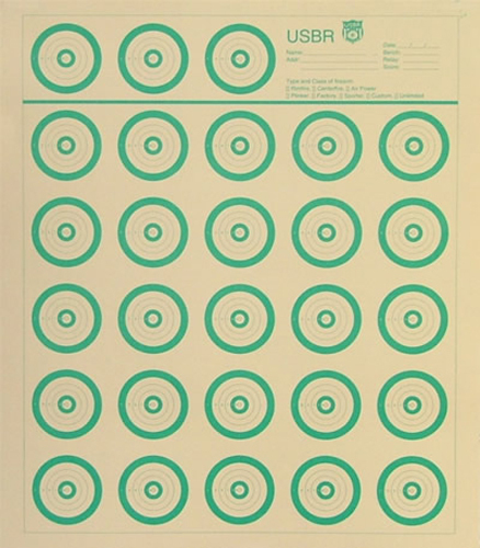 USBR - US Bench Rest Target (18 Pack) 50 Yard Tagboard, Green 14"x16" SHIPS FREE
