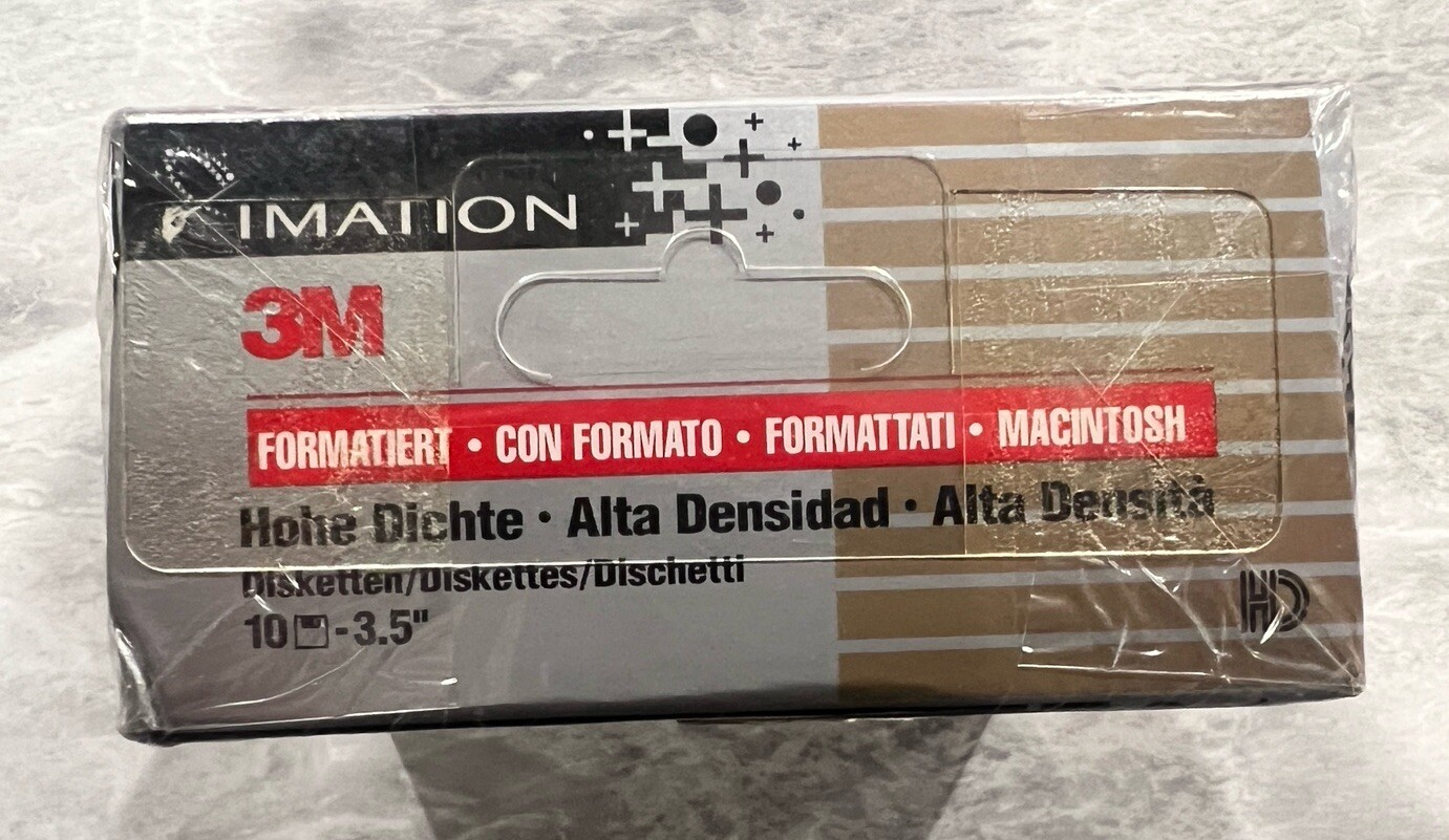 20- 3M DSHD Diskettes Double Sided High Density 3.5" Floppy Disk New Mac Format