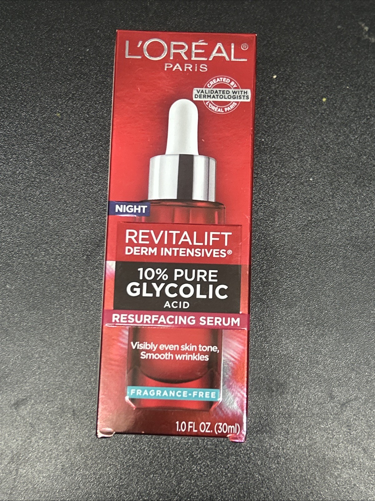 L'Oréal Paris Revitalift 10% Pure Glycolic Acid Serum, Fragrance Free 1oz