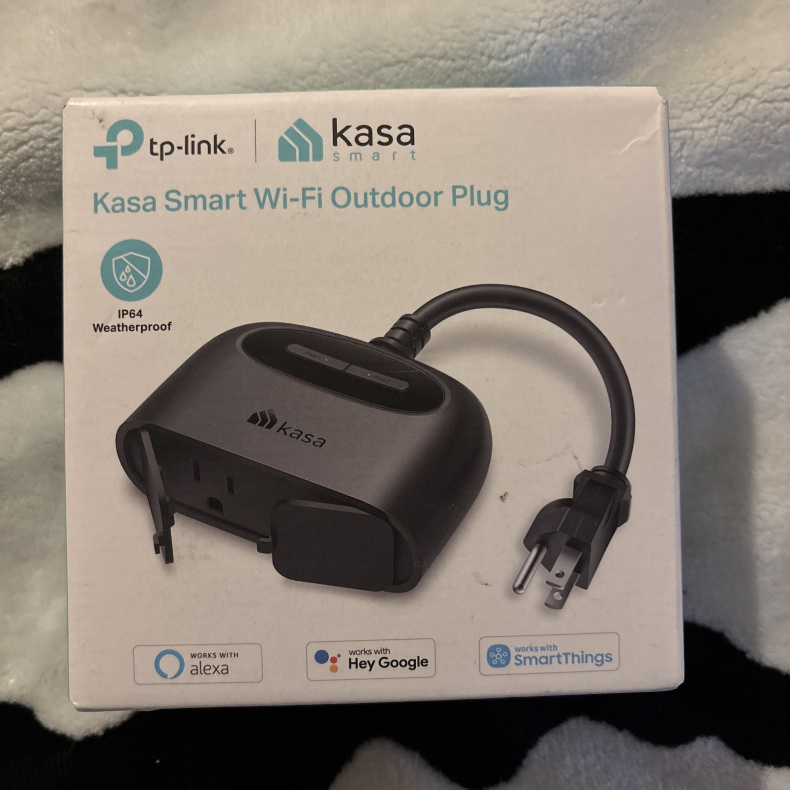 Kasa Outdoor Smart Plug, Smart Home Wi-fi Outlet With 2 Sockets, Ip64 Weather