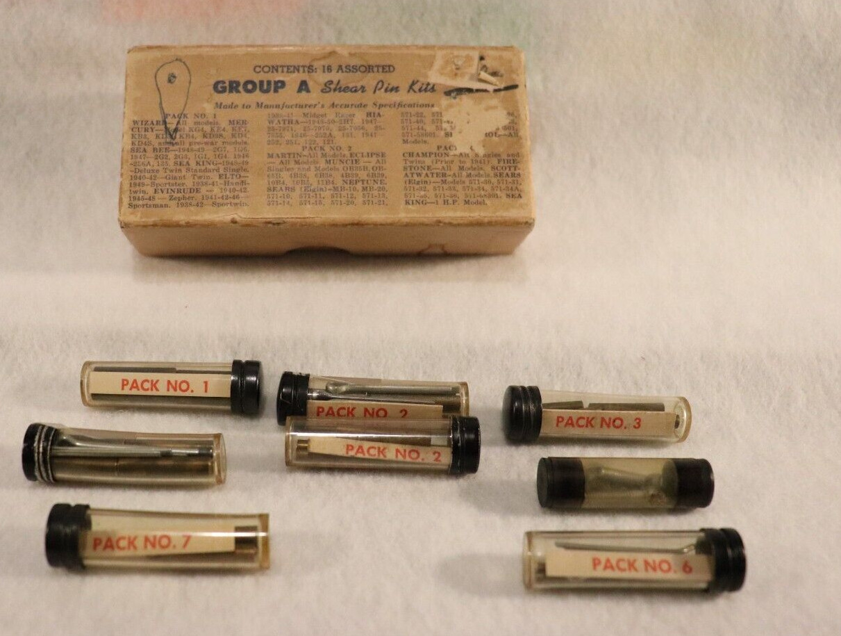 WAHL PRODUCTS INC EAU CLAIRE WISCONSIN GROUP A PACKS 1-2-3 SHEAR PIN KITS & 6 &7