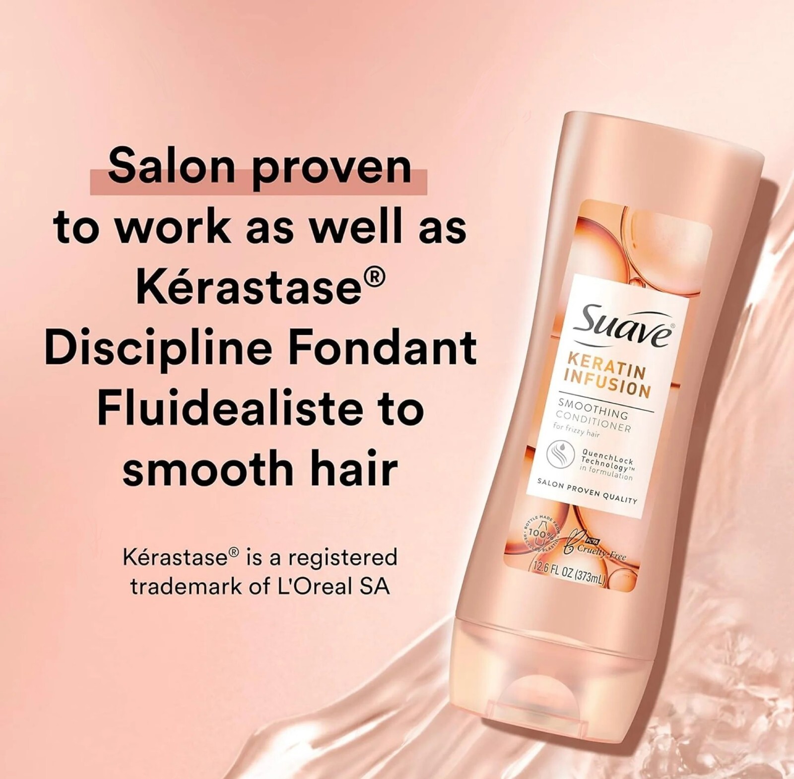 Suave Keratin Infusion Smoothing Shampoo & Conditioner, 28 oz, 2-Pack