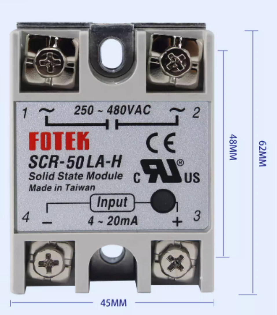 Fotek SCR-50LA-H SCR50LAH Solid State Module 250-480VAC 50A Brand