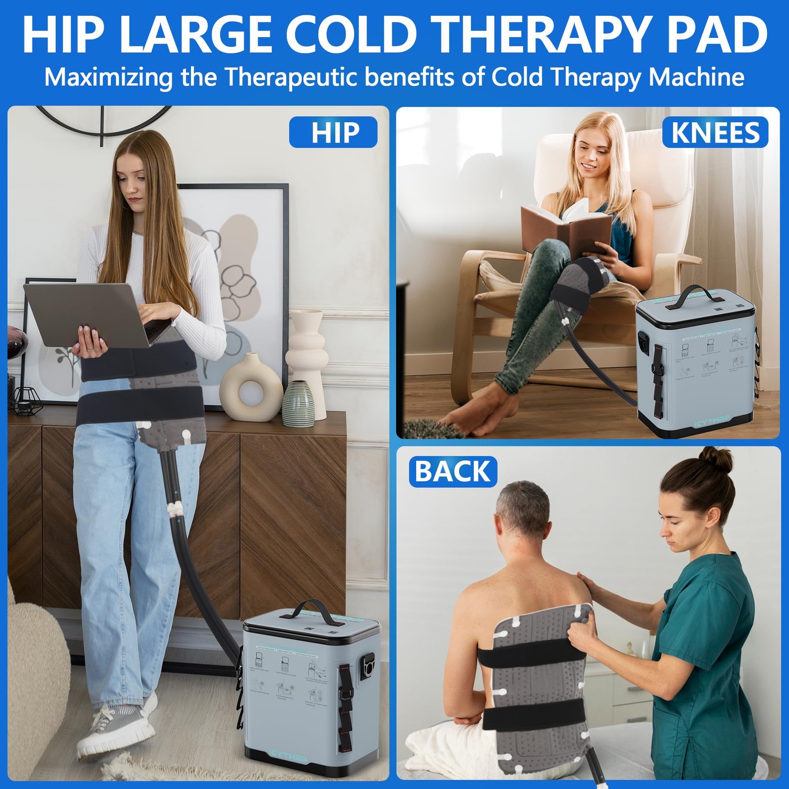 Hip/Back Pad for Cold Therapy System, Cold Therapy System