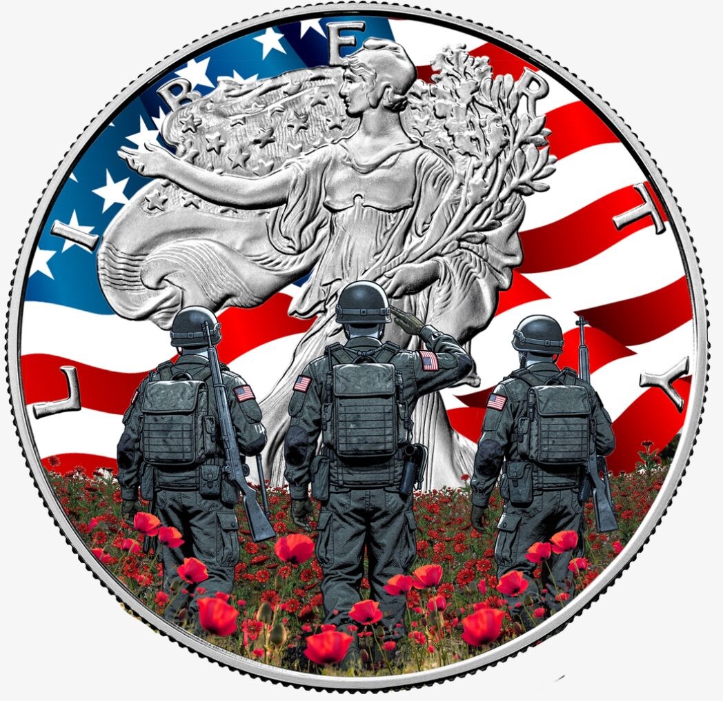 2026 U.S. Eagle Memorial Day Edition  1 oz Silver Coin