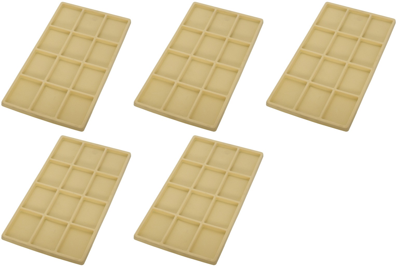 12 Compartment Display Tray Inserts 14 1/8" 5Pcs