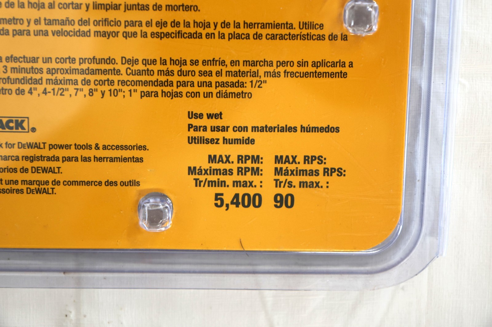 DeWalt 14" Wet Segmented Diamond Circular Saw Blade DWA47421