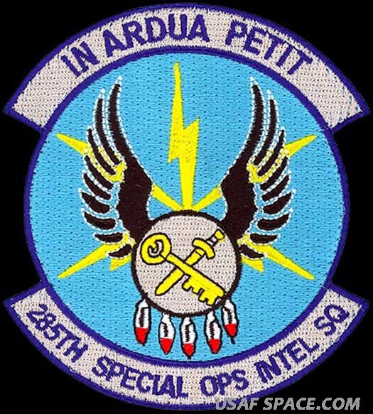USAF 285th SPECIAL OPERATIONS INTEL SQ -Will Rogers ANGB, OK- ORIGINAL VEL PATCH