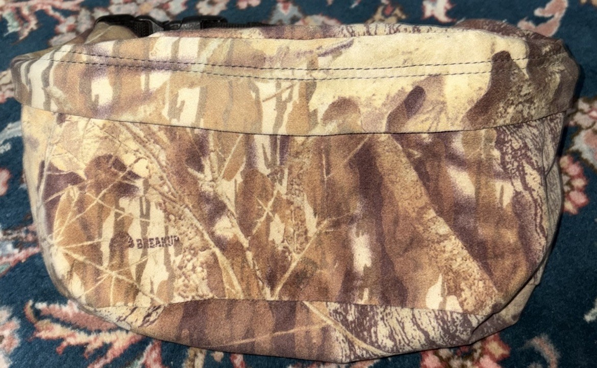 Fieldline Camo Fanny Waist Pack Mossy Oak Break Up Hunting Deer Turkey 90s Vtg