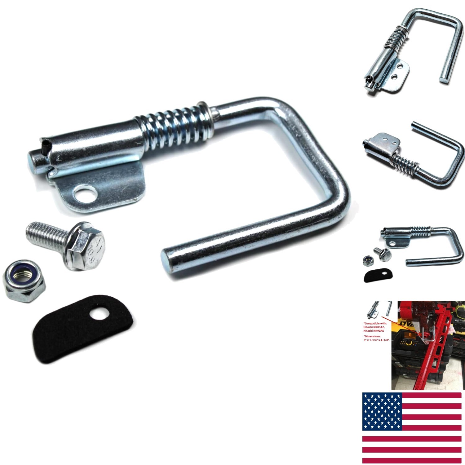 M745H1 Retractable Rafter Hook for Hitachi NR83A2/NR90AE - Tool Safety Redefined