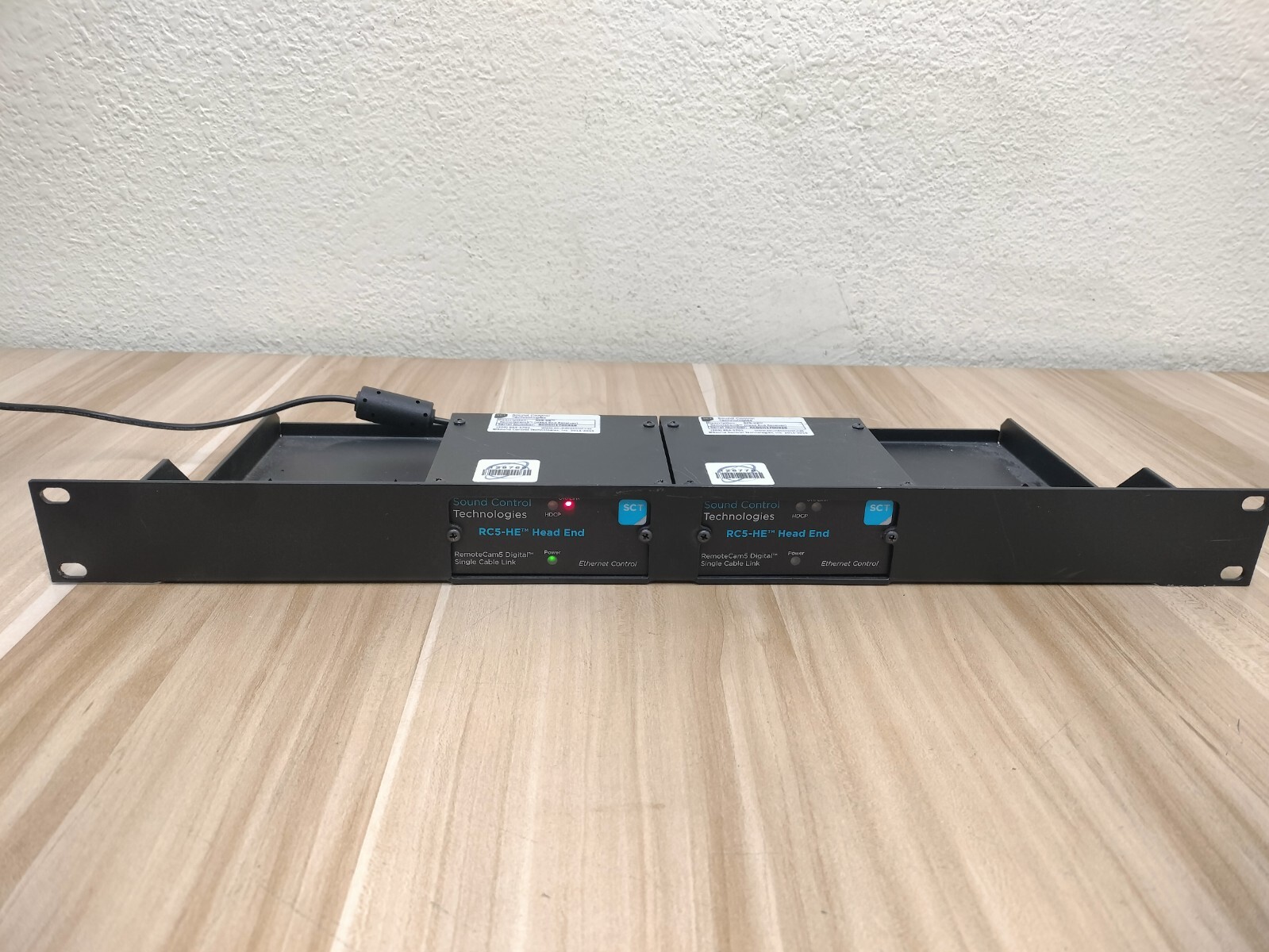 SCT RemoteCam5 2x RC5-HE Head End Receiver w/ Rack Mount*NO Power Adapter*