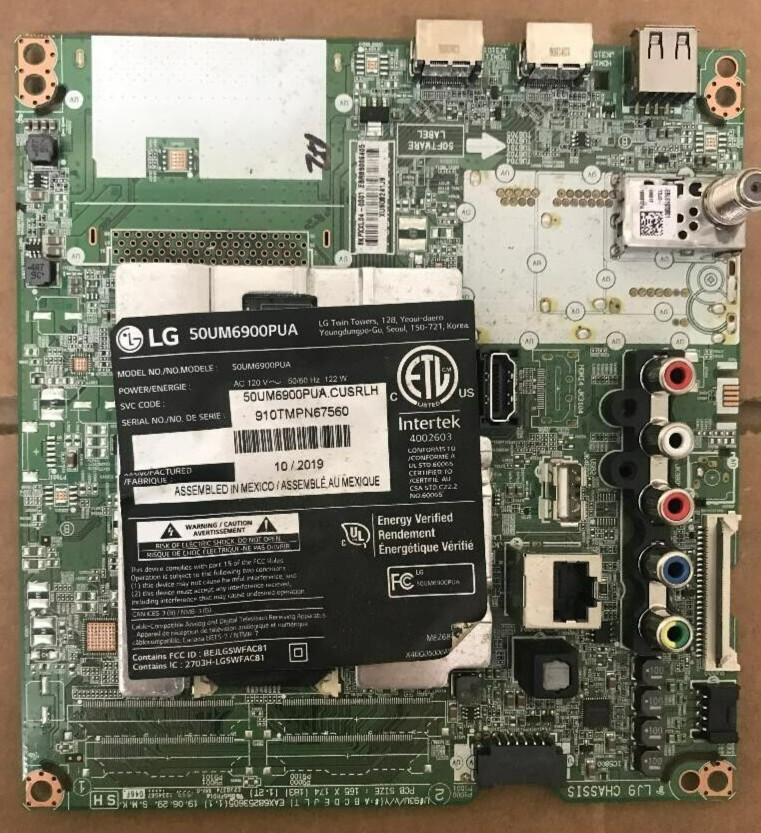 LG EBR89006405 Main Board for 50UM6900PUA