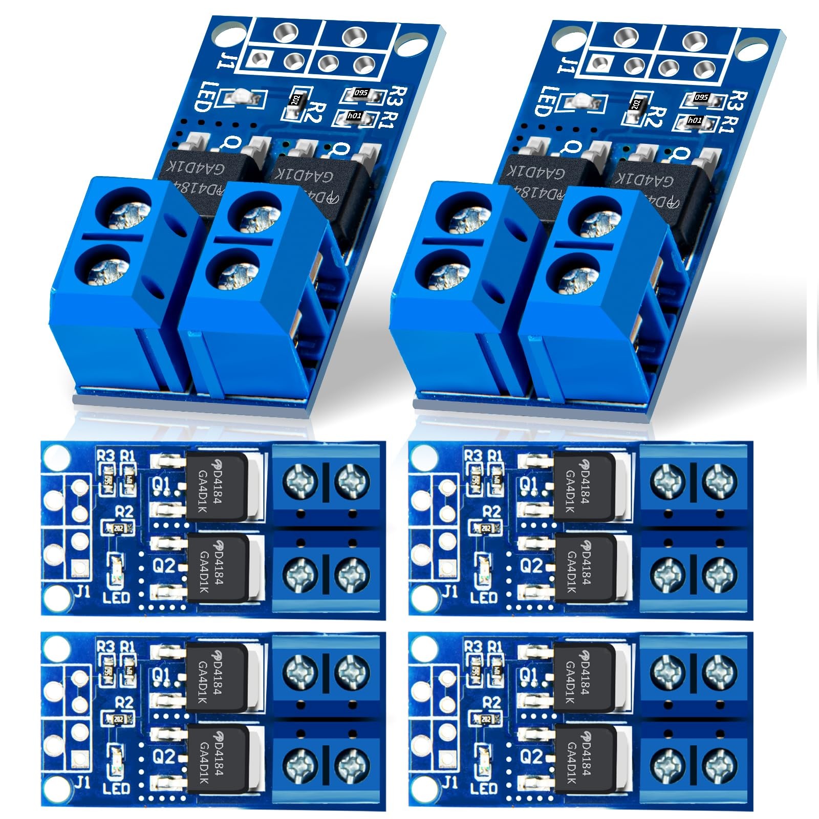 6 PCS Dual MOSFET Trigger Switch Drive Module 020KHz PWM DC 5V36V 400W 15A