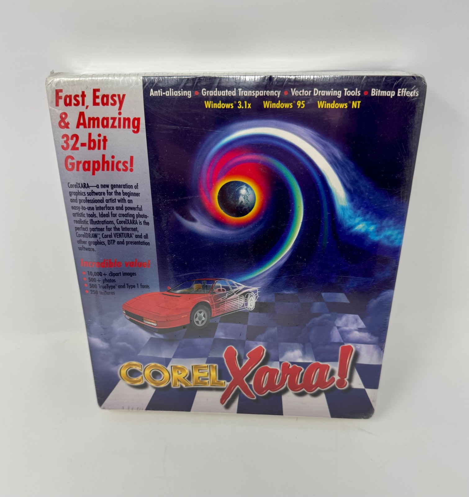 VTG Rare Corel Xara Car Graphic Design  Computer Game Software BRAND NEW SEALED