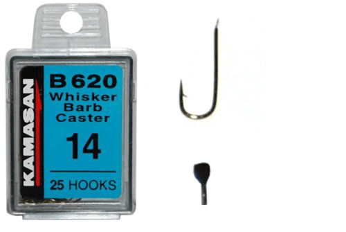 kamasan B620 hooks Size 22    Barbed Spade end Box of x 25