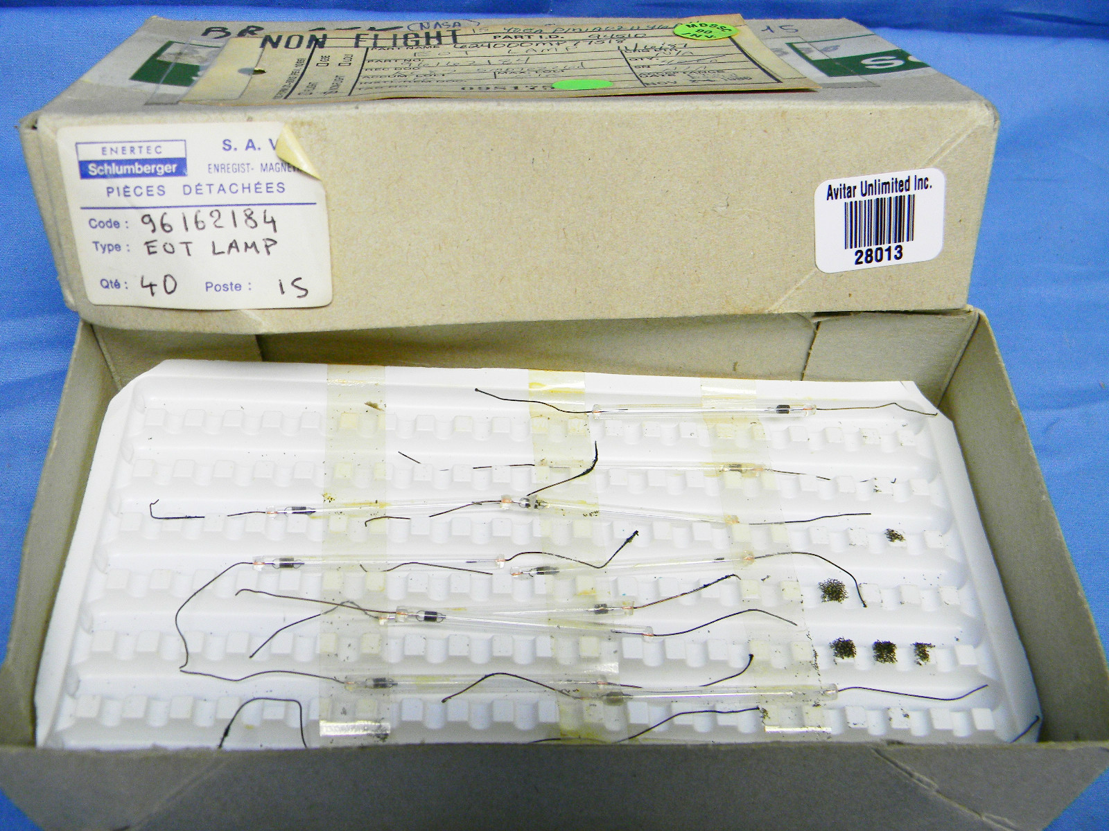 (26) VINTAGE Enertec Schlumberger EOT Lamps P/N 96162184