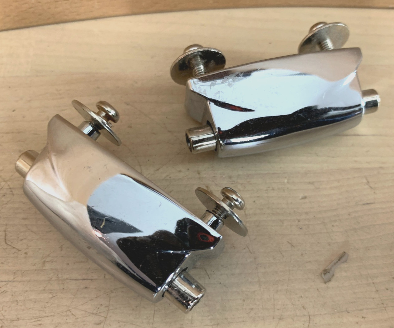 Lot of 2x LUDWIG Accent Piccolo Snare Drum LUG CASING Parts 2000s 1.5-Inch Holes