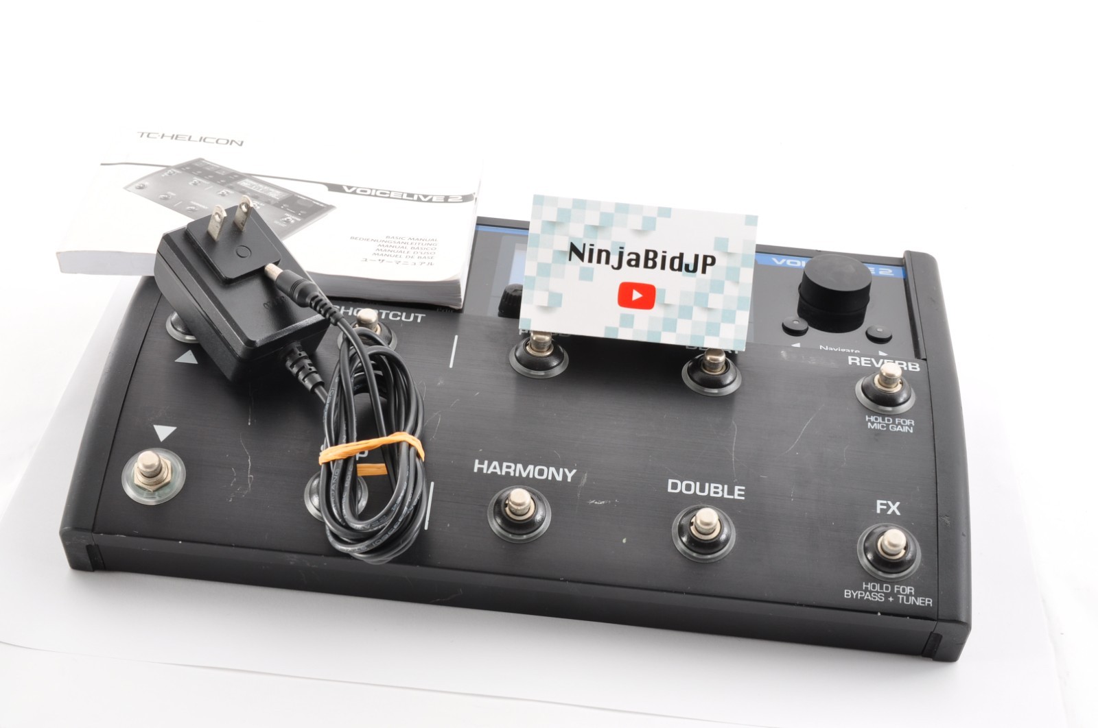 TC HELICON VoiceLive 2 Vocal Effect Processor 9348289 With AC Adapter Working