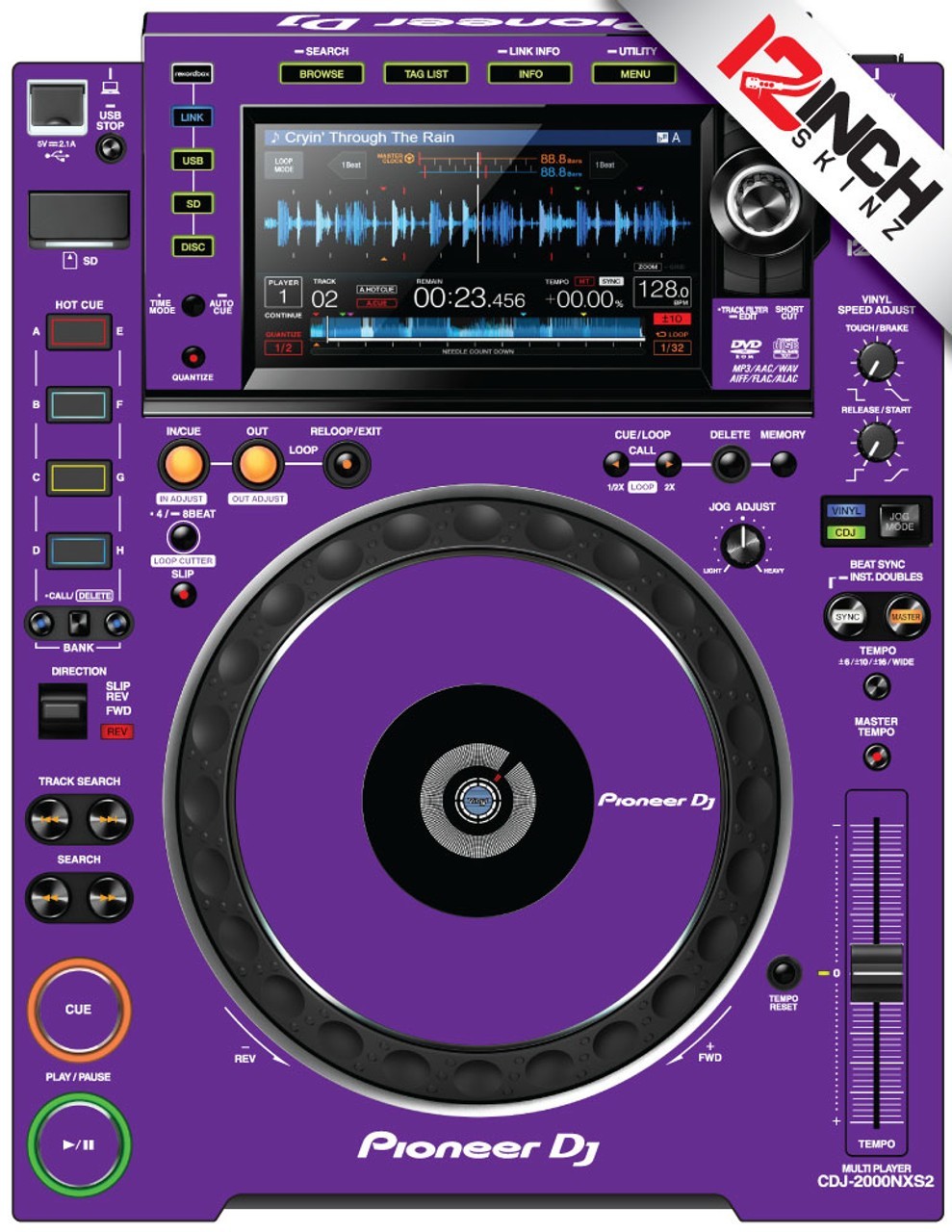 Pioneer CDJ-2000NXS2 Skin - purple (SINGLE)