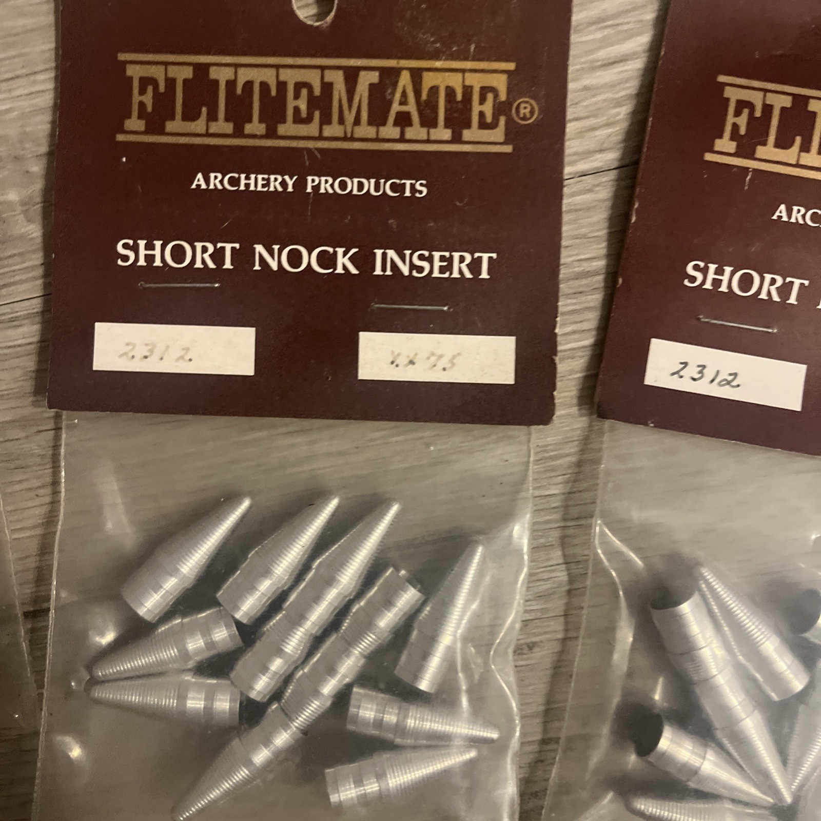 Lot Of Flitemare Arrow Nock Caps 9 Individual 1 Dozen Packages