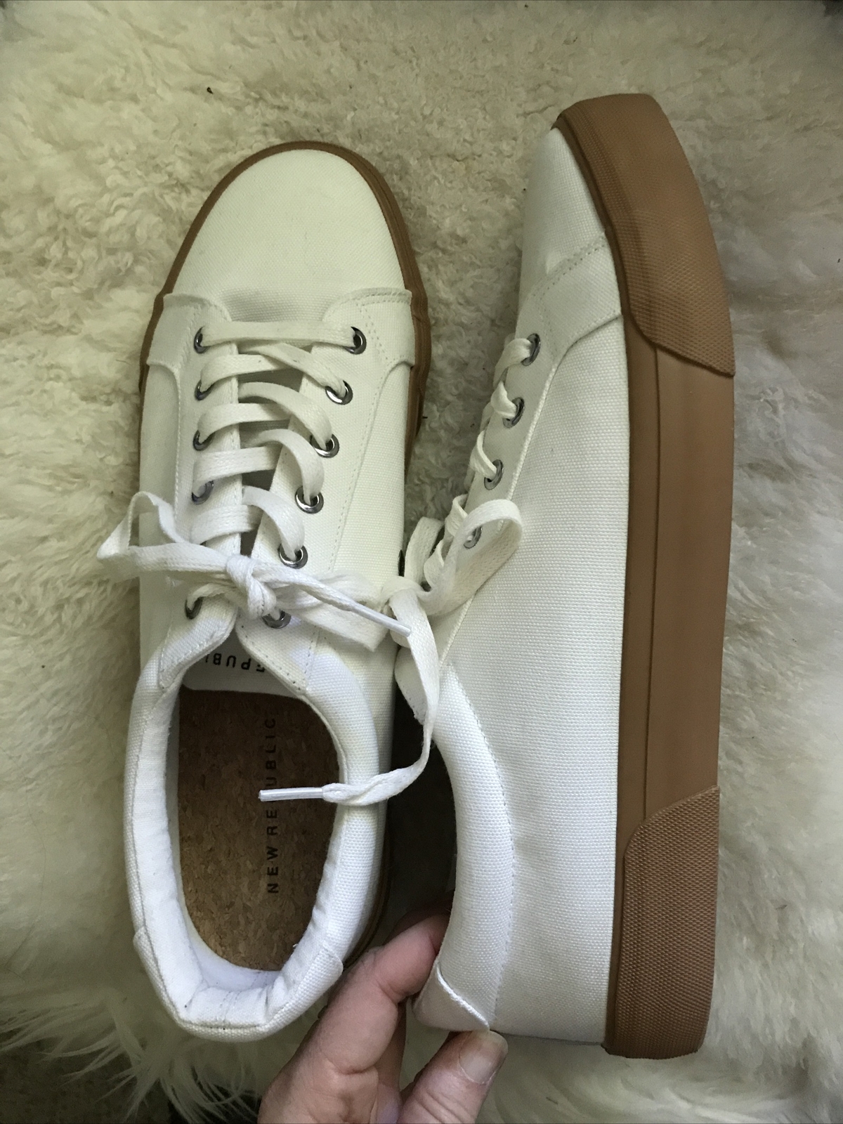 New Republic - Mens Size 12 Sneakers Ellroy Canvas White Casual