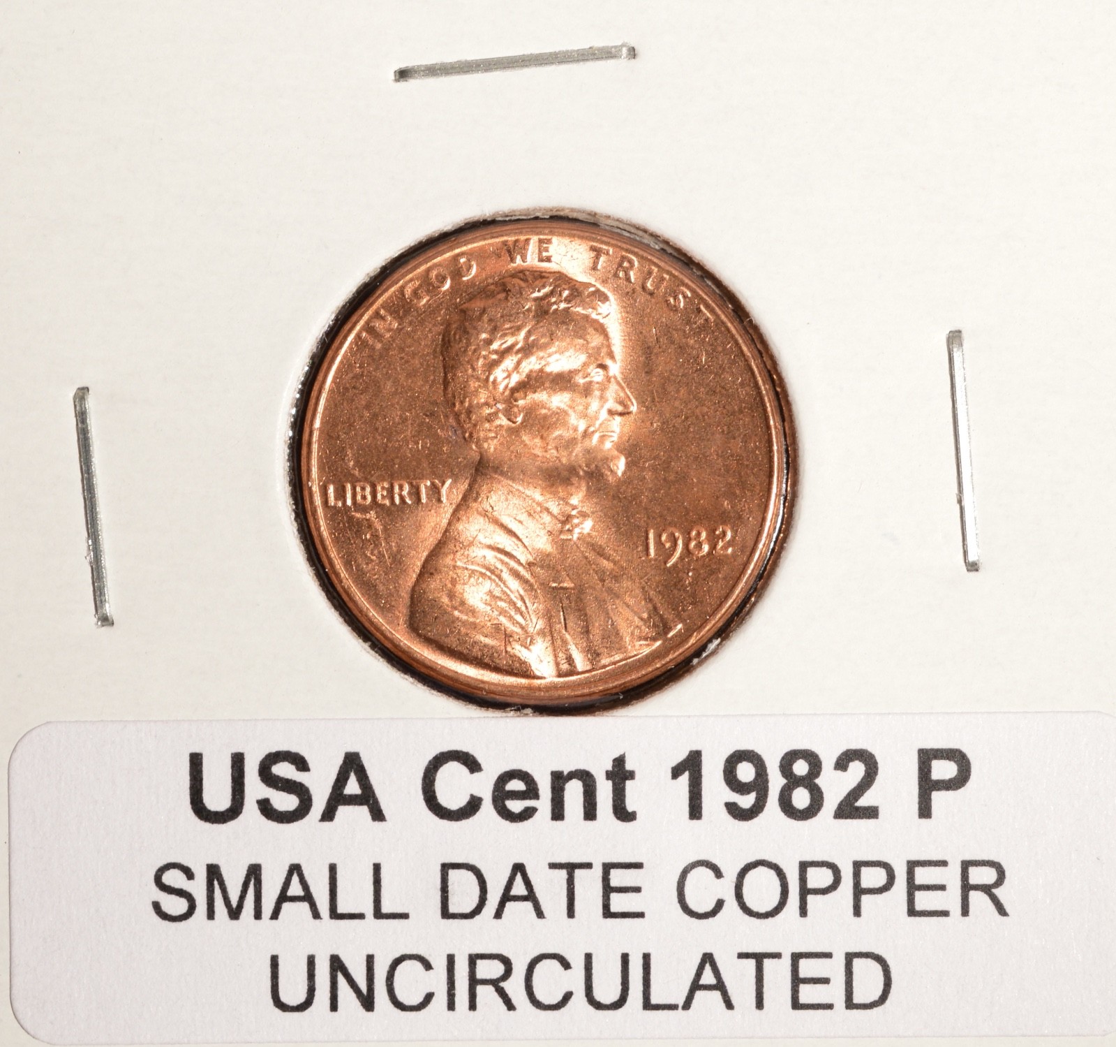 1982 P - Small Date - Copper - USA Small Cent - UNCIRCULATED