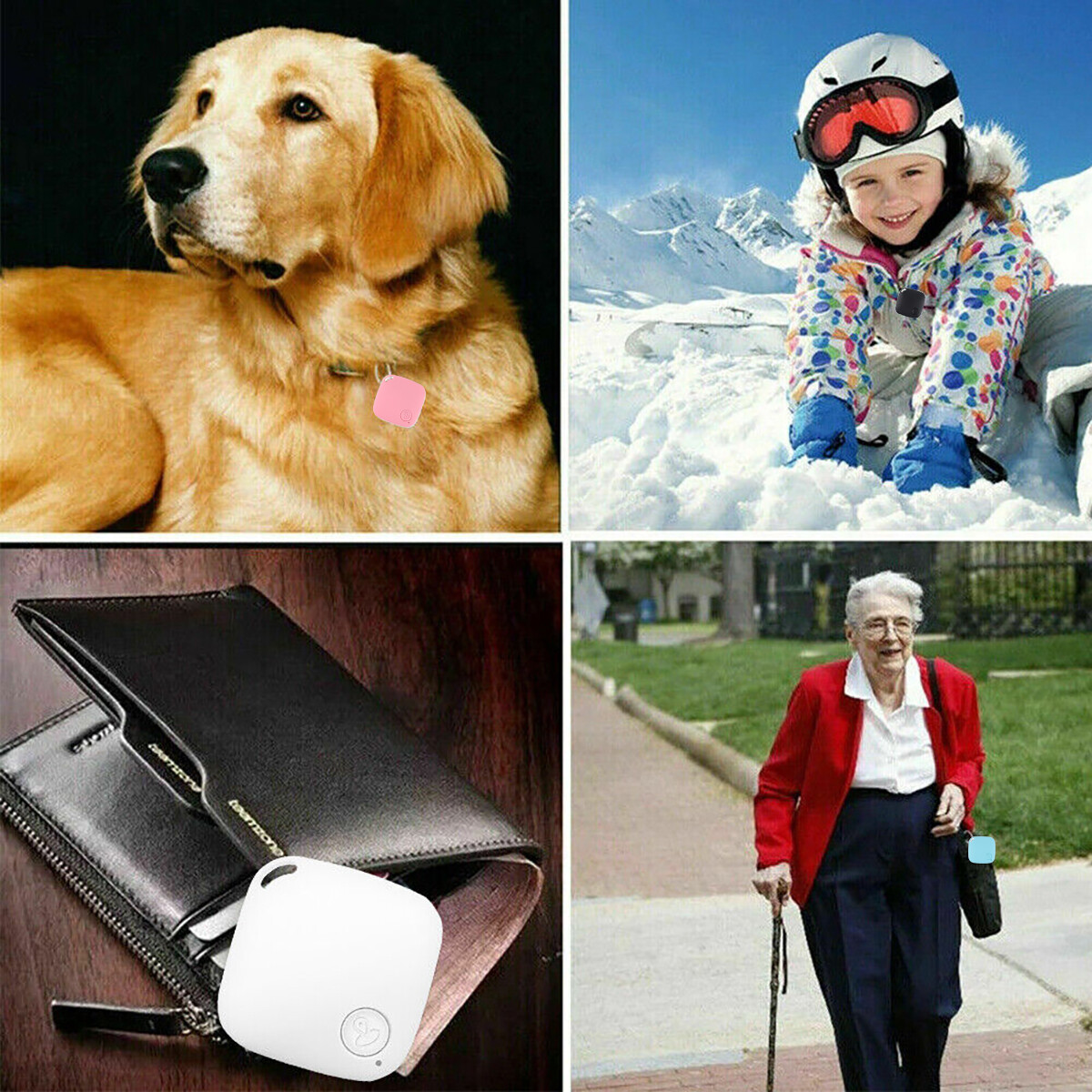 (4 Pack) Tile GPS Tracker Wireless Bluetooth Anti-Lost Wallet Key Pet Finder NEW