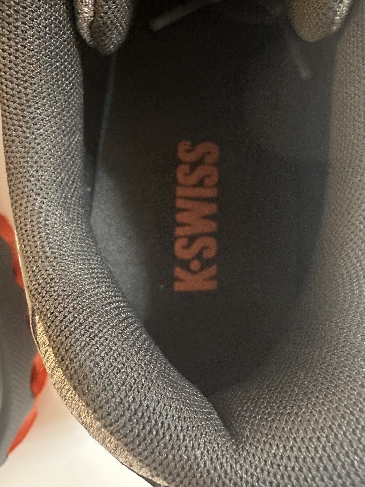 NEW KSwiss Mens Tubes Trail Comfort 200 Gray Orange Running Shoes Size 9