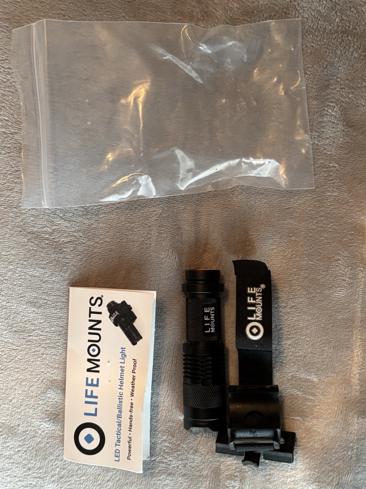 Life Mounts LED Tactical/Ballistic Helmet Light