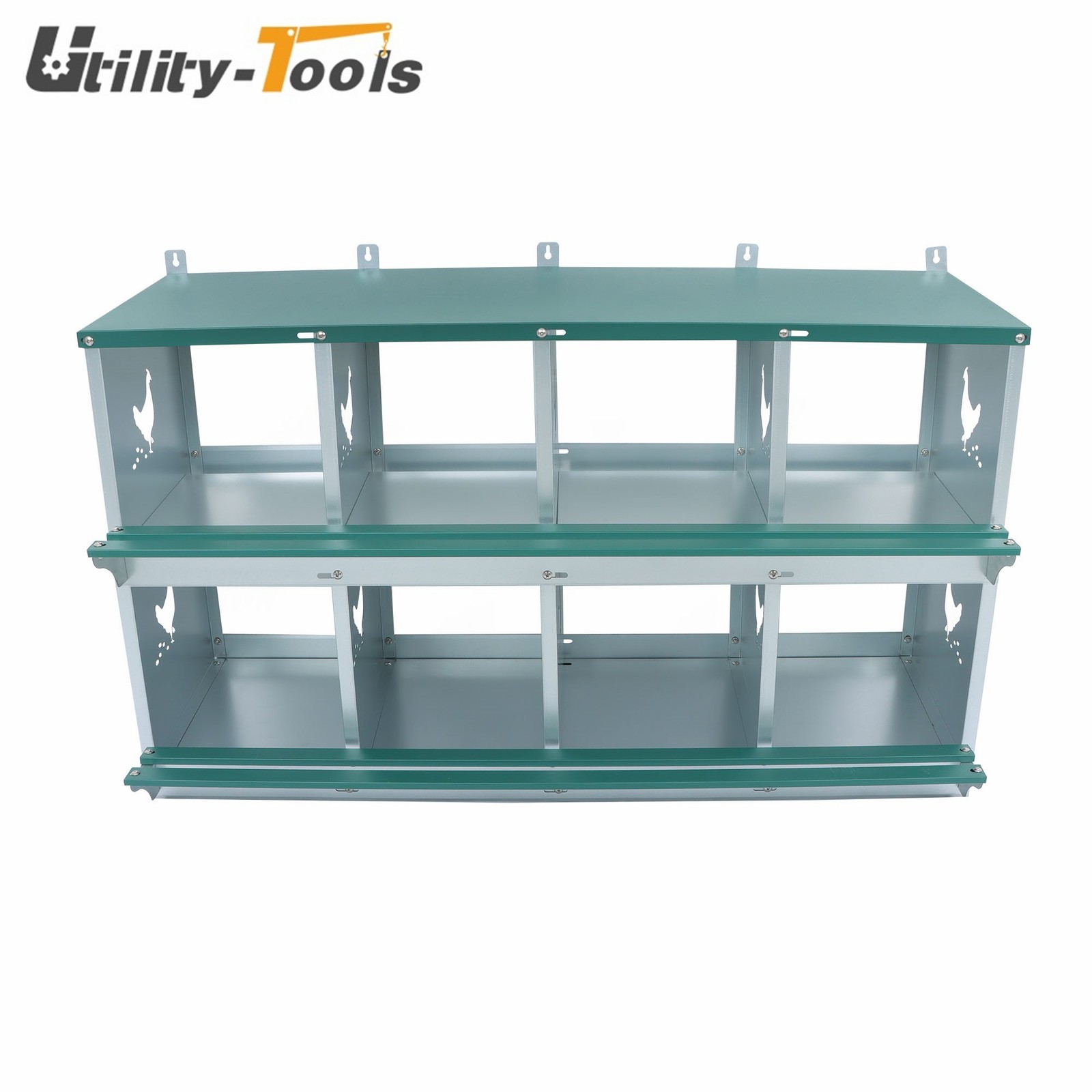 Durable Materials 8 Hole Metal Chicken Nesting Boxes For Chicken Hens Laying Egg