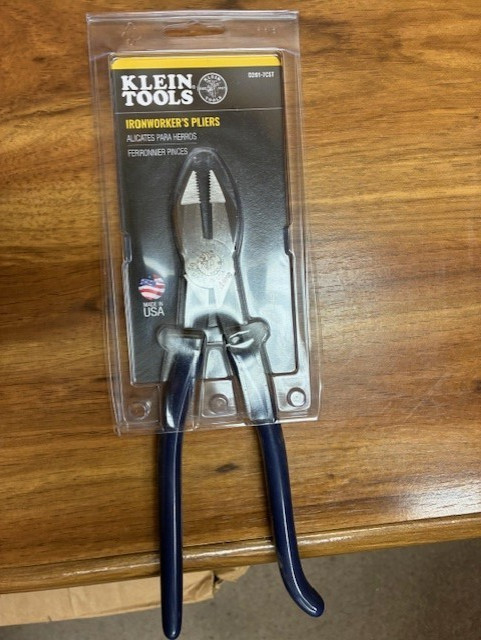Klein Tools D201-7CST Ironworker Pliers, Spring Loaded WITH VOLUME DISCOUNT