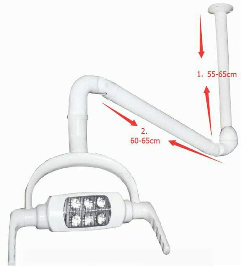 360°Dental Ceiling Mounted Arm 6 LED Sensor Shadowless Dental Operating Lamp CE