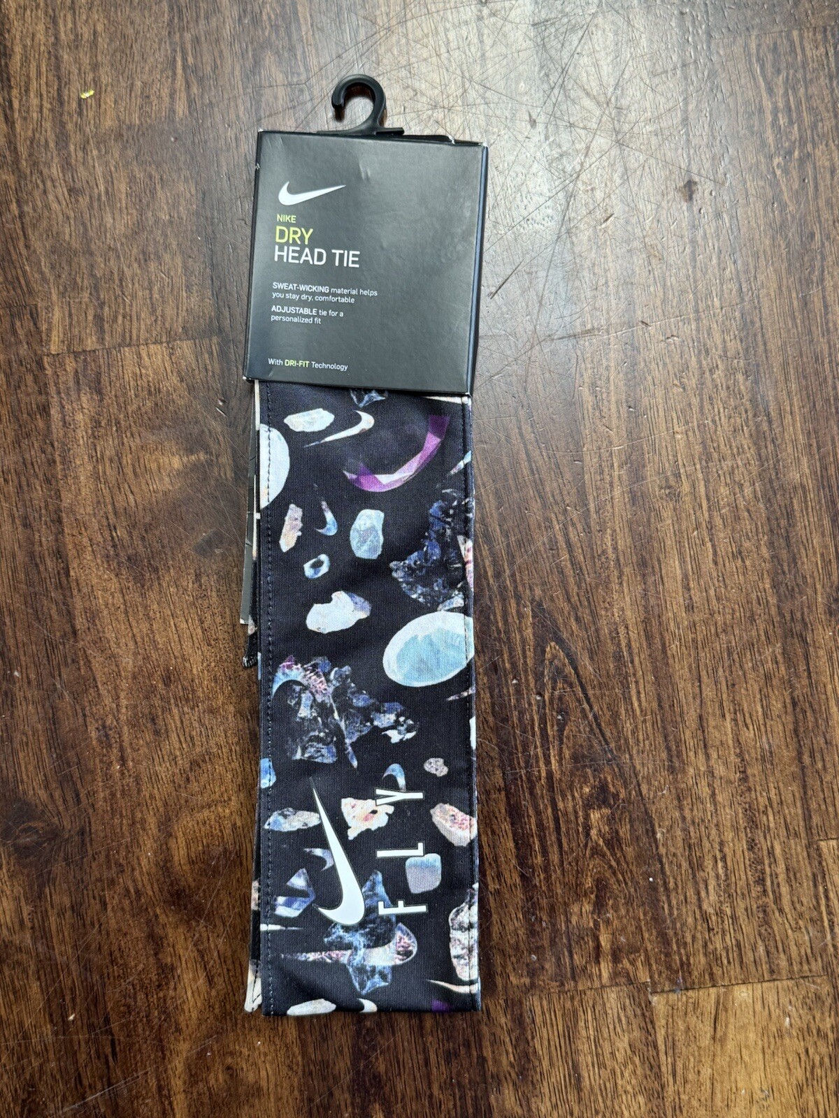 Nike Fly Dri Headband Head Tie Black Space Gems Unisex Free Shipping New
