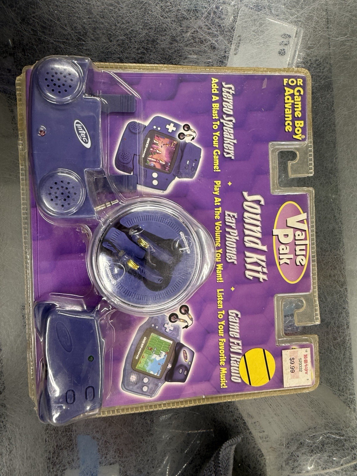 Intec Nintendo game Boy Advance Stereo Speakers FM Radio Ear phones