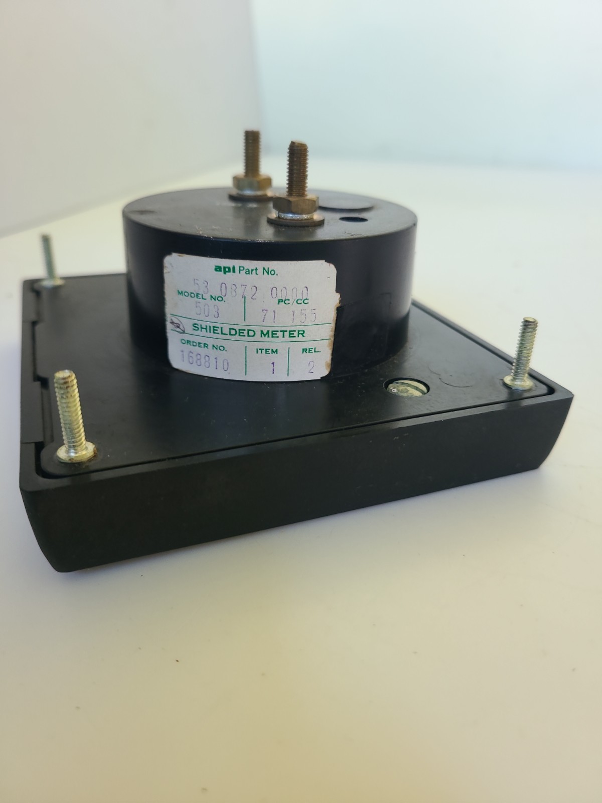Western Reserve Electronics Model 503 panel meter, TRUE RMS 0-10 AC/DC, Crack!