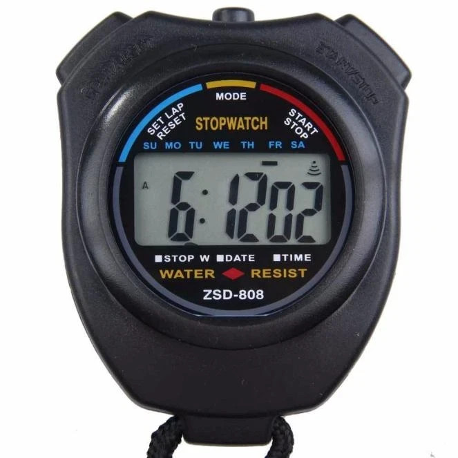 2PACK Digital Professional Handheld LCD Chronograph Sports Stopwatch Timer