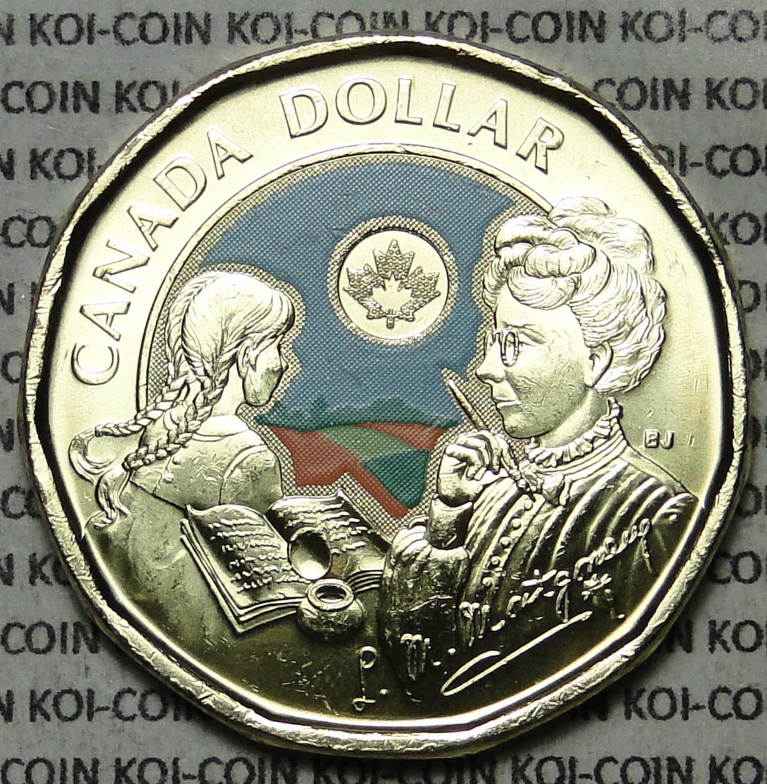 BU 2024 Canada Anne Green Gables LM Montgomary colored $1 dollar loonie coin