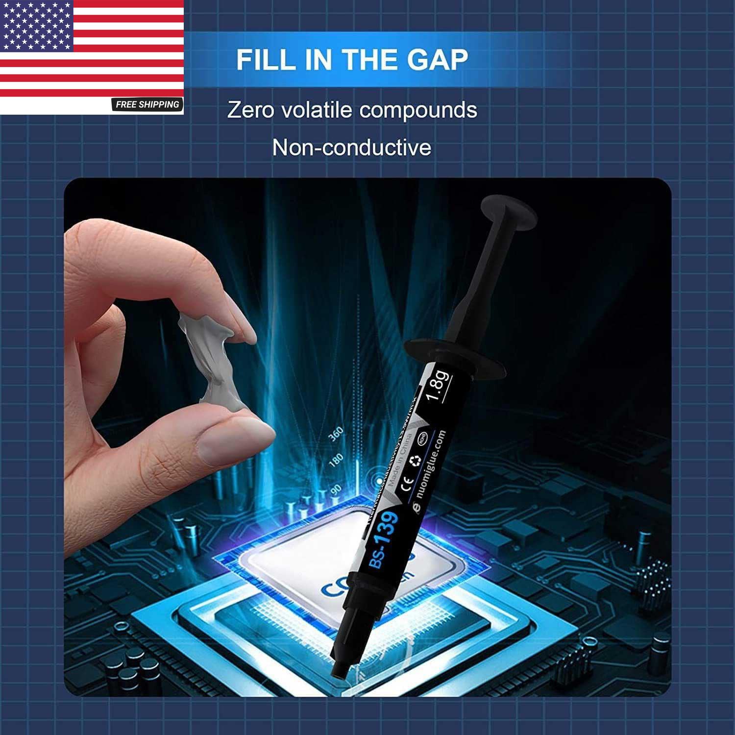 Thermal Paste, 16.5G with Toolkit CPU Paste Thermal Compound Paste Heatsink for